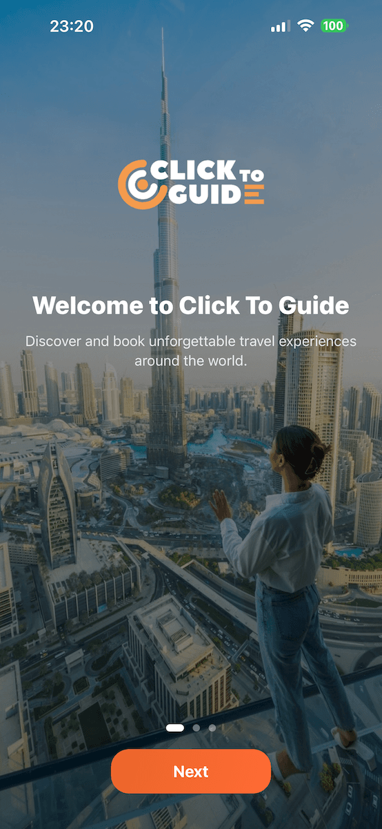 ClickToGuide B2C App Screenshot 1