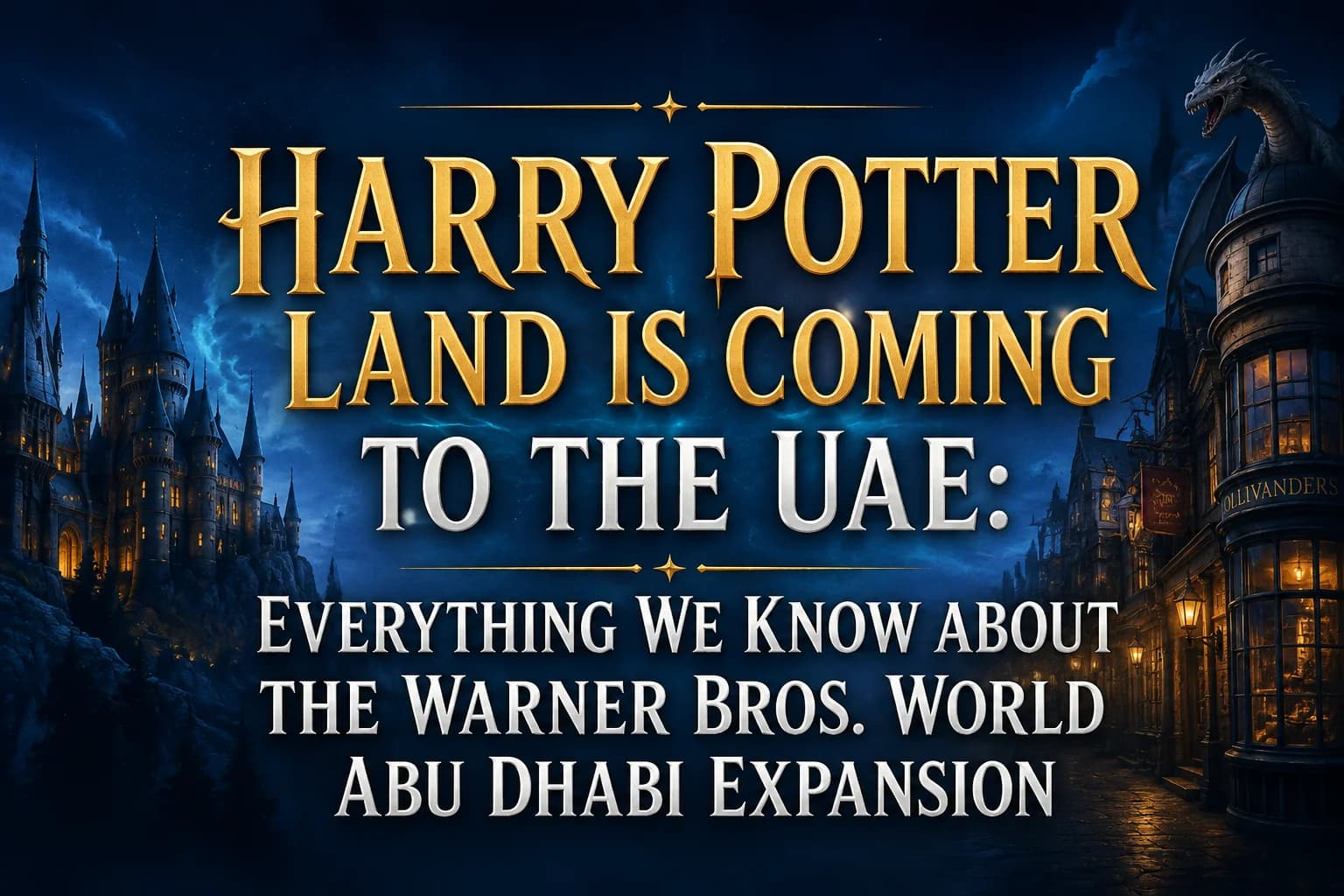 Harry Potter Land is Coming to the UAE: Everything We Know About the Warner Bros. World Abu Dhabi Expansion