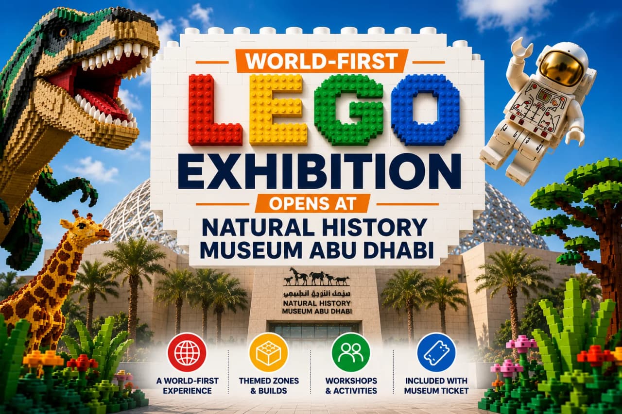 World-First LEGO Exhibition Opens at Natural History Museum Abu Dhabi