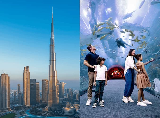 Burj Khalifa and Dubai Aquarium Combo Tour Experience