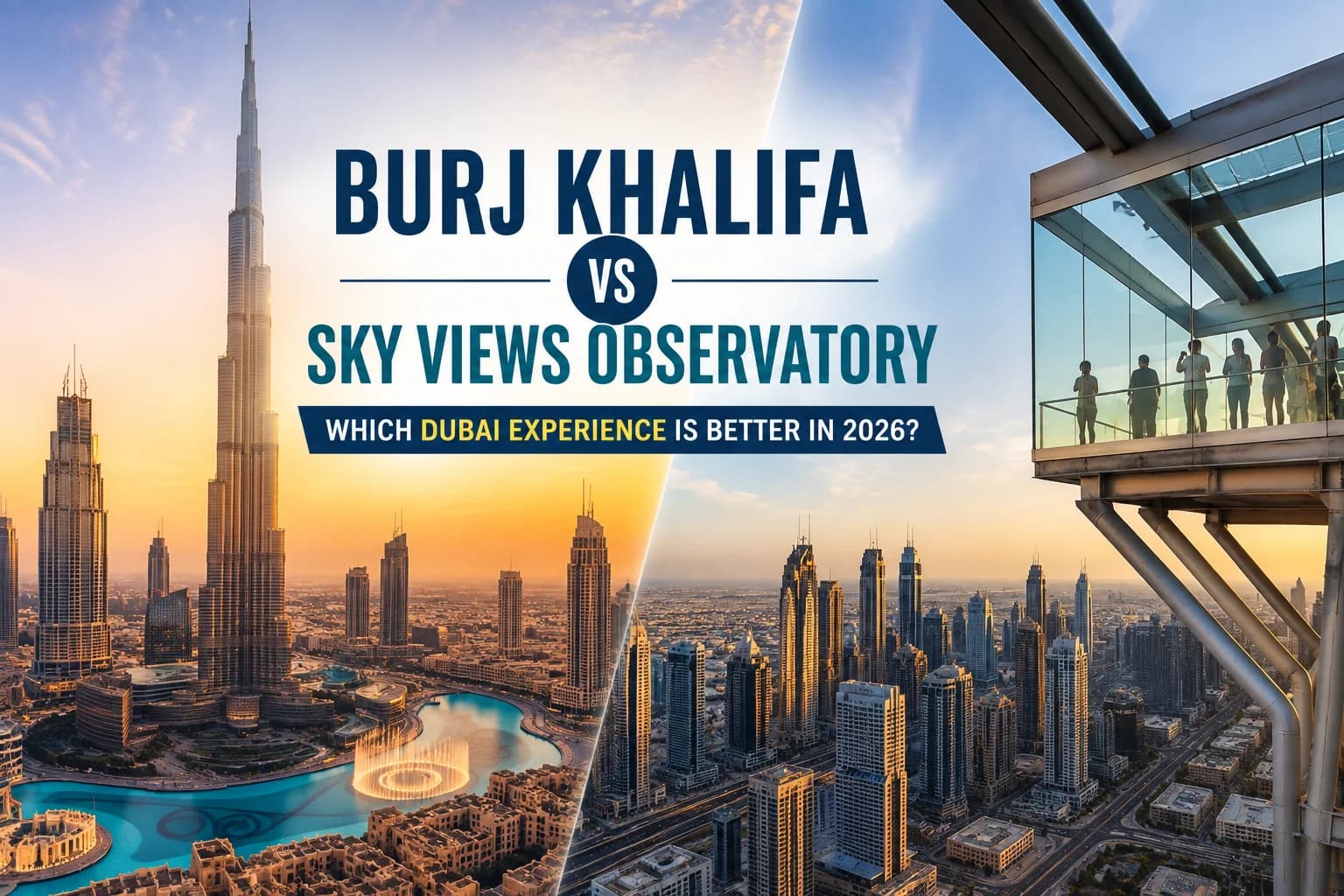 Бурдж-Халифа против смотровой площадки Sky Views: что из этого лучше в Дубае в 2026 году?