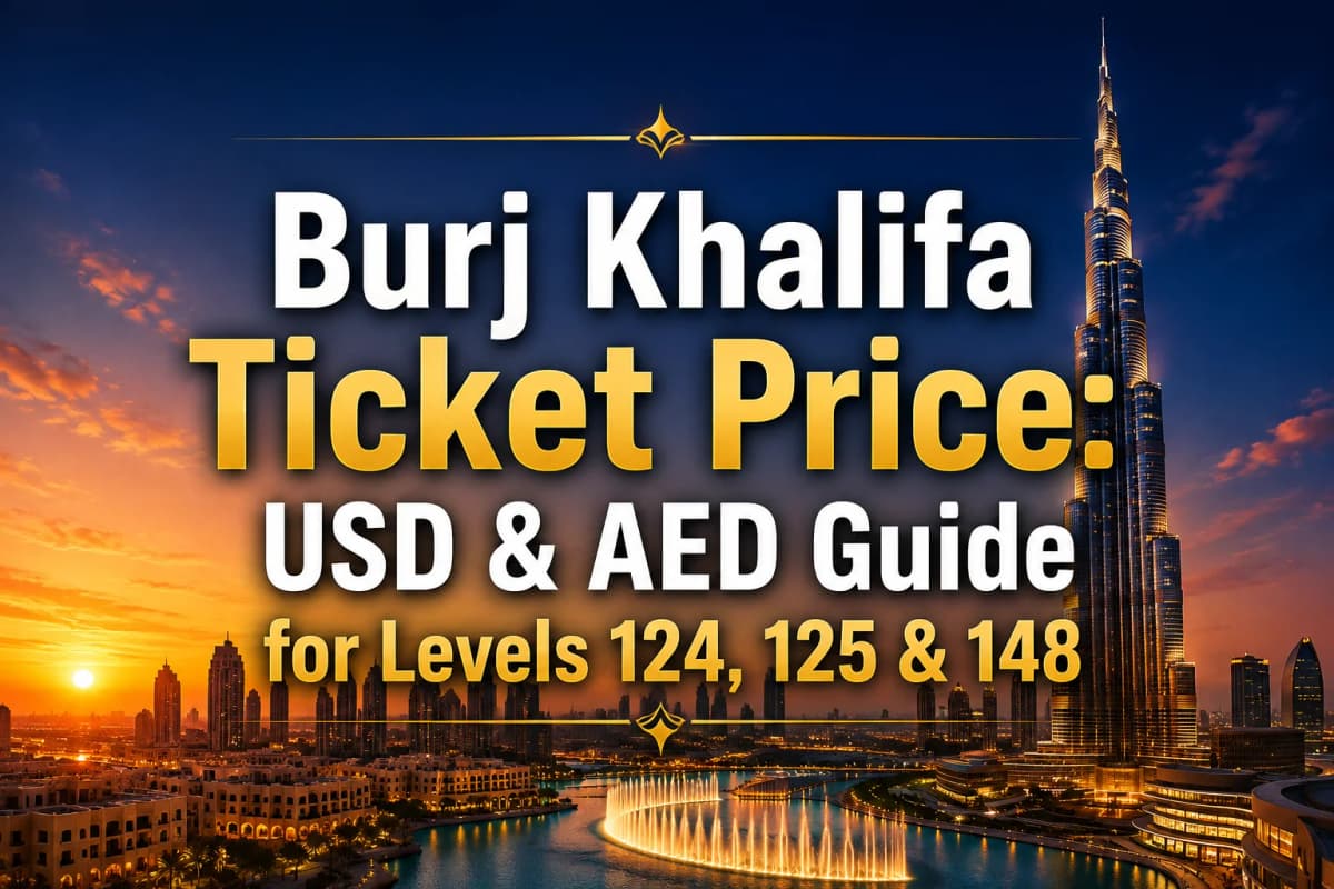 Burj Khalifa Ticket Price: USD & AED Guide for Levels 124, 125 & 148