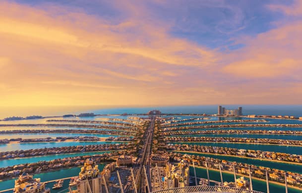 The view at the Palm Jumeirah 