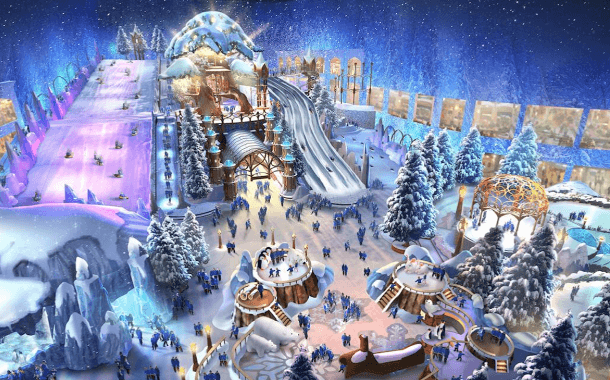 Snow Abu Dhabi: A vibrant, wintry theme park filled with snowy slopes, slides, and festive lights.
