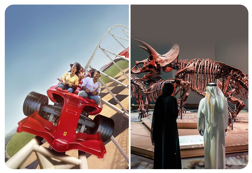Ferrari World Abu Dhabi Tickets + Natural History Museum Abu dhabi  - clicktoguide