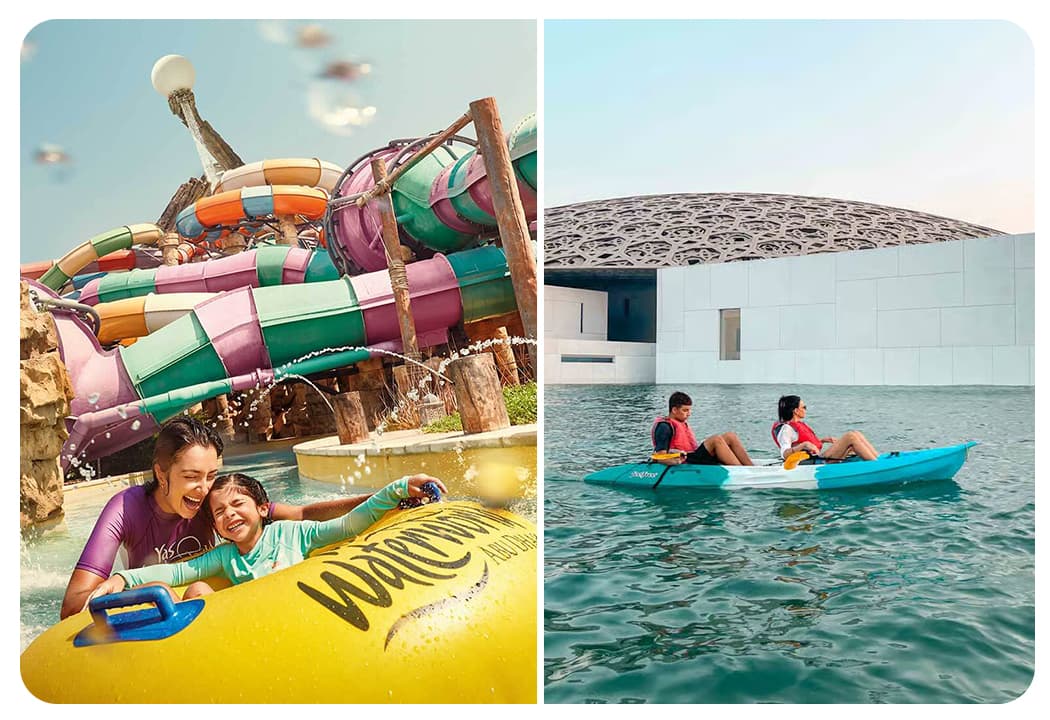 Yas Water World + Louvre Abu Dhabi  - clicktoguide
