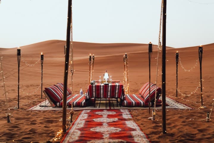 Private Dinner in Desert - Dinner on Majlis