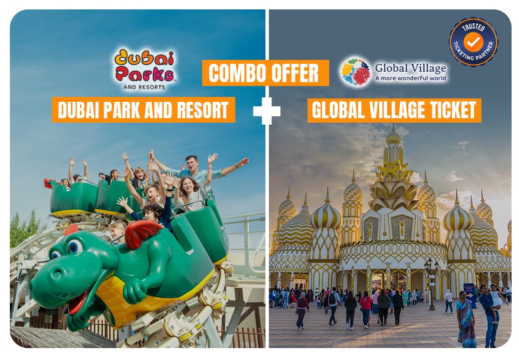 Any 1 Park At Dubai Parks & Resorts With Free Shuttle + Free Global Village - clicktoguide