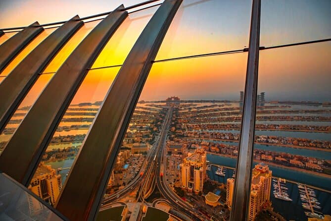 Visitors using the fast-track entrance at The View at The Palm to access the observation deck quickly.