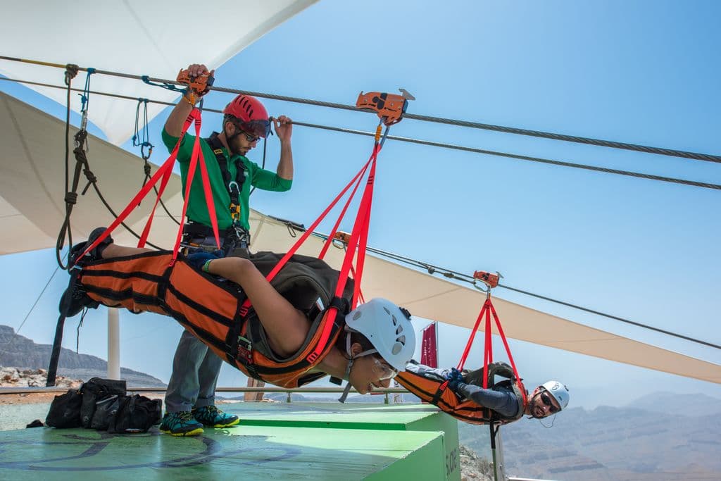 Jebel Jais Zipline: Flight