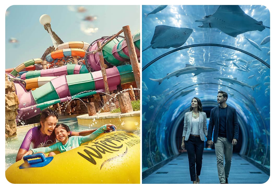 Yas Water World + The National Aquarium Abu Dhabi (General Admission)