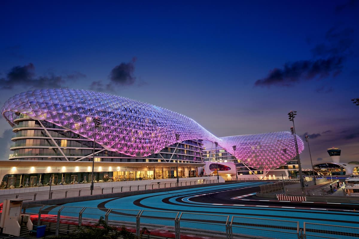 Yas Marina Outdoor Night View 
