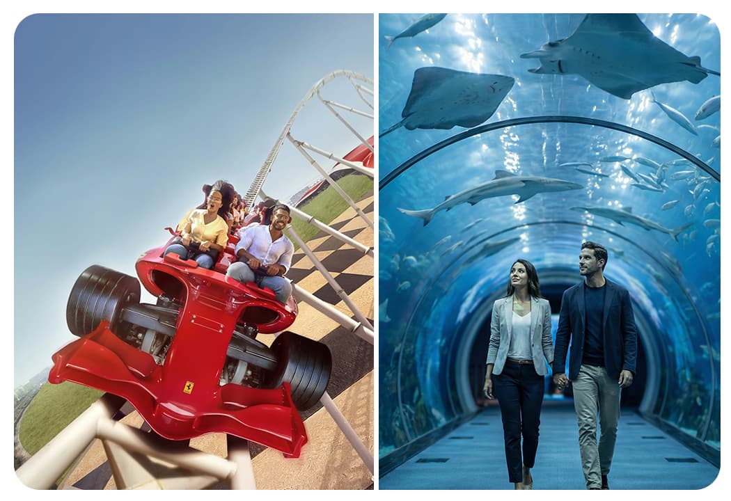 Ferrari World Abu Dhabi + The National Aquarium Abu Dhabi (General Admission) - clicktoguide