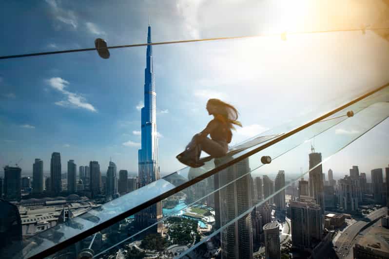 Burj Khalifa Slider Experience from Sky View 