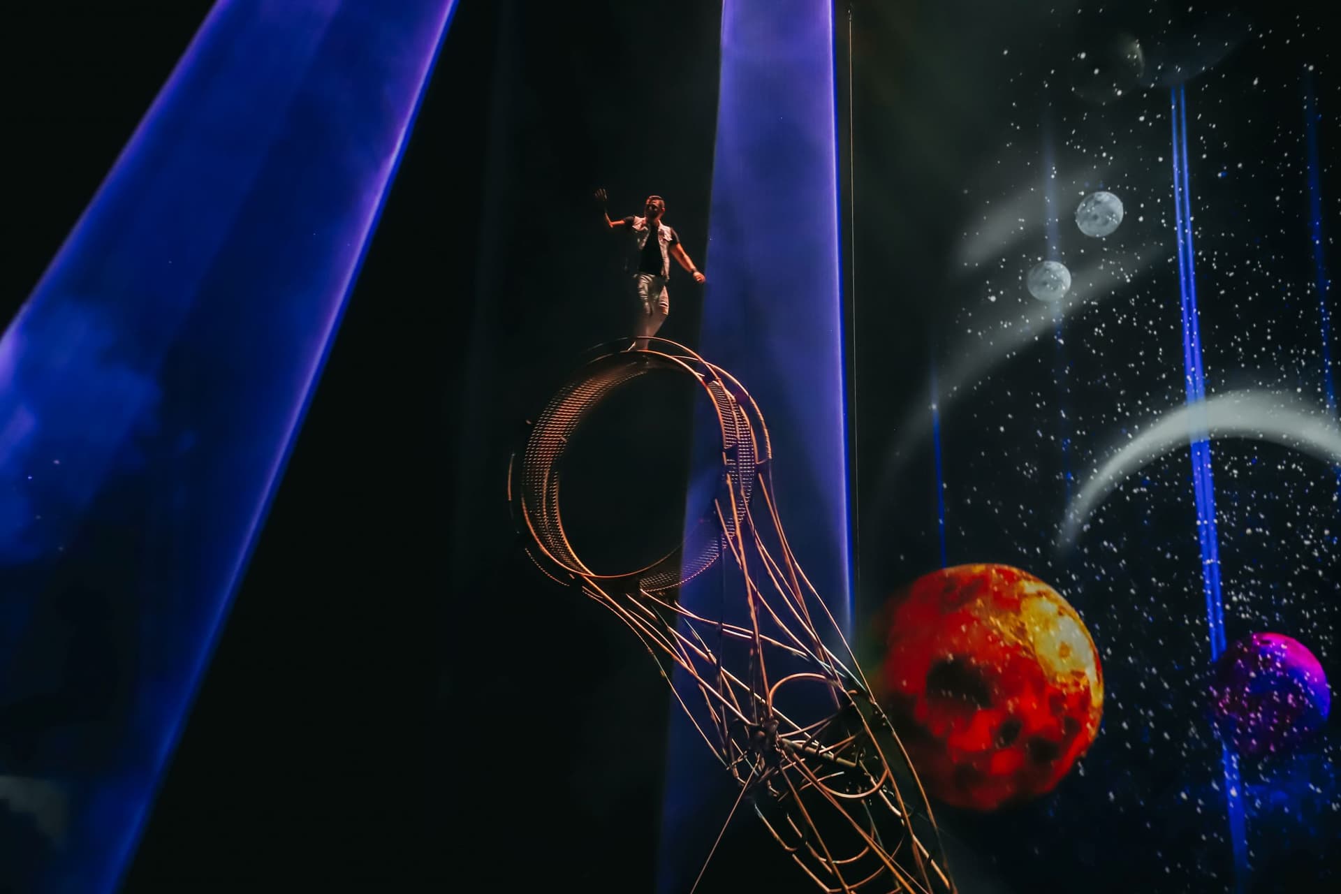 Spectacular live performance at La Perle by Dragone show in Dubai.