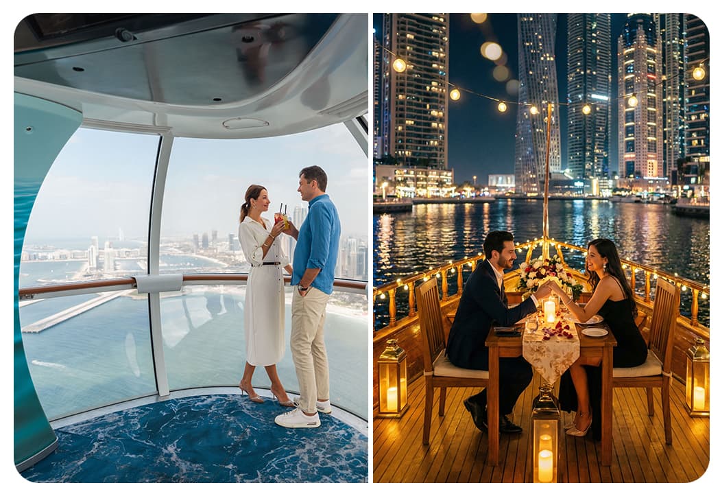 Ain Dubai (Non Peak) + Dhow Cruise Dinner in Dubai Marina - clicktoguide