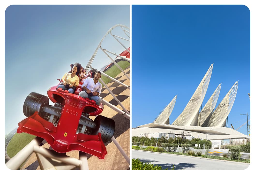 Ferrari World Abu Dhabi + Zayed National Museum Abu Dhabi