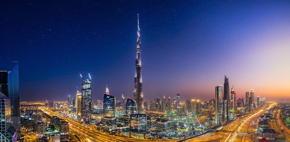 Burj Khalifa Night View Image
