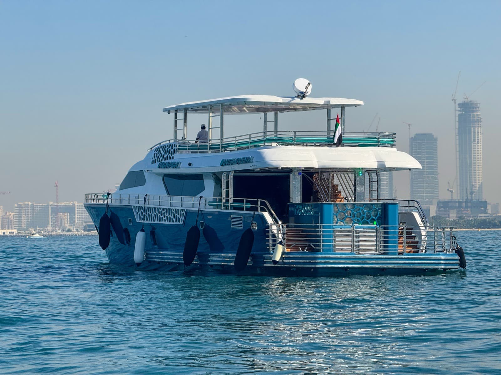 Super Yacht Sightseeing Cruise - Dutch Back Side View 