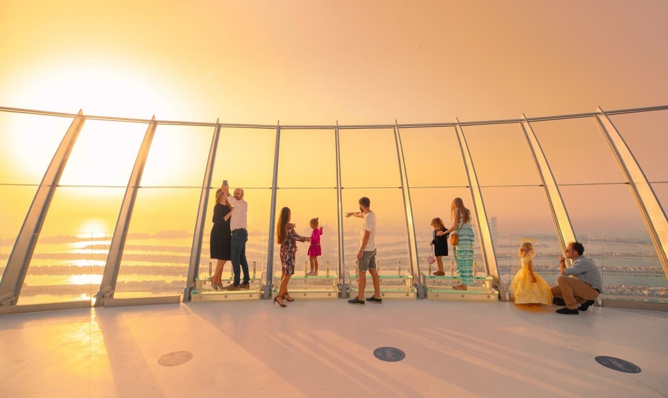 Experience palm jumeirah sunset view 