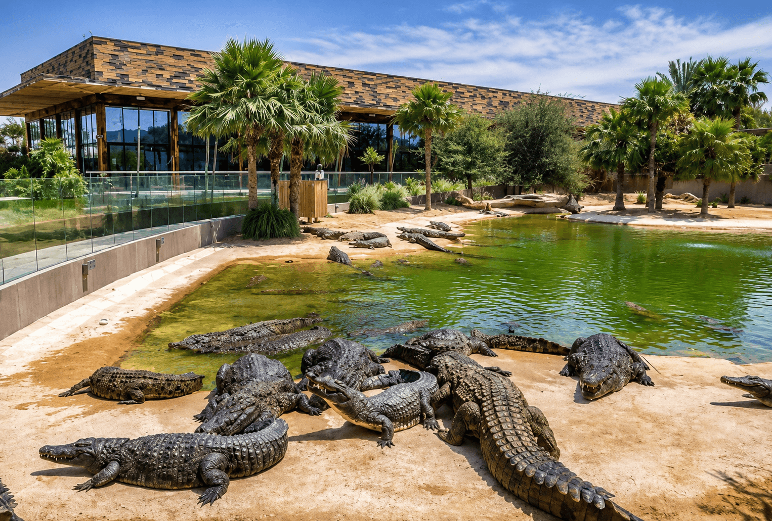 Crocodile Park + Dubai Frame (General Admission) - clicktoguide