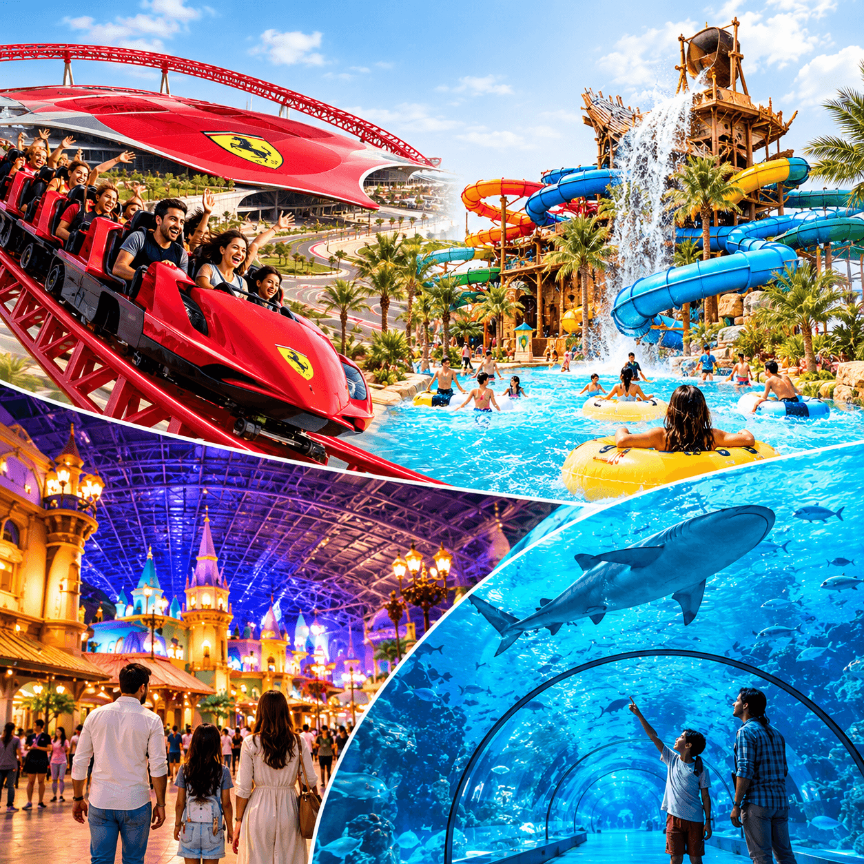 Yas Island One Day Two Park Pass - clicktoguide