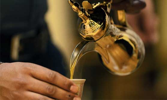 Guests welcomed with Arabian hospitality aboard a royal dinner cruise