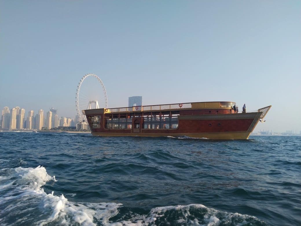 Ocean Empress dhow offering luxury dinner cruise experience in Dubai