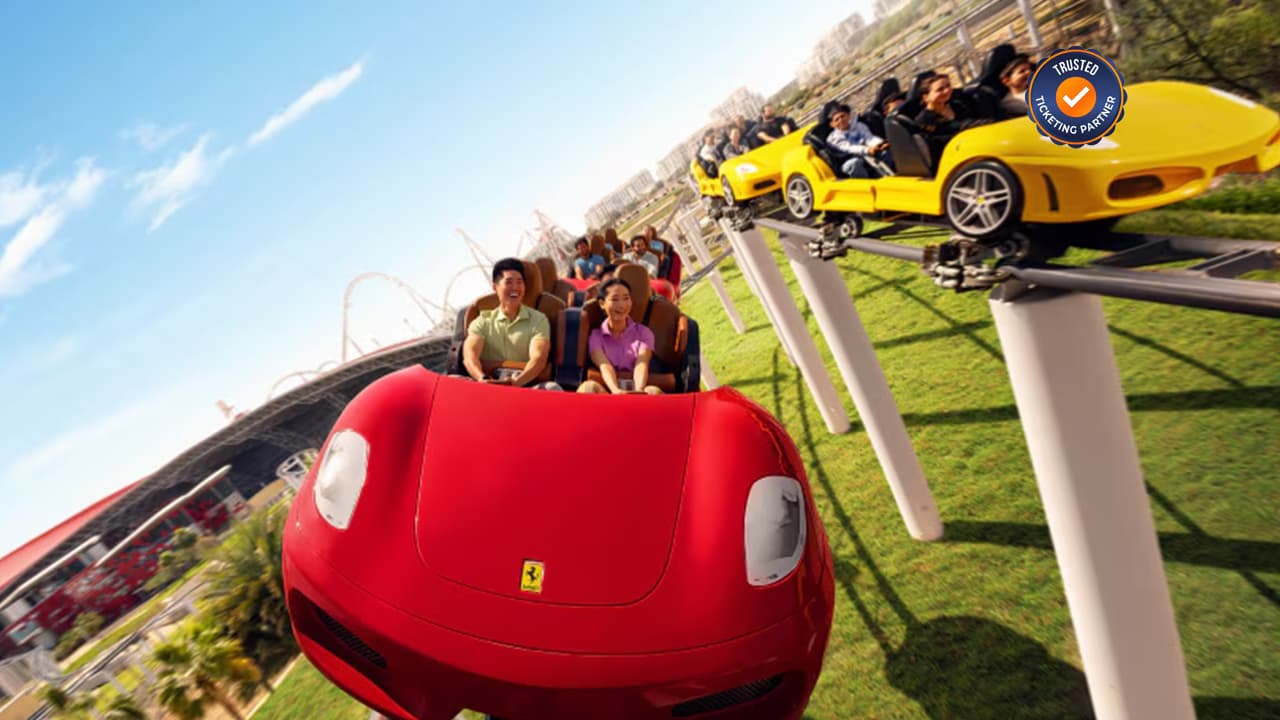 Formula Rossa at Ferrari World Abu Dhabi – the world’s fastest roller coaster reaching speeds of 240 km/h