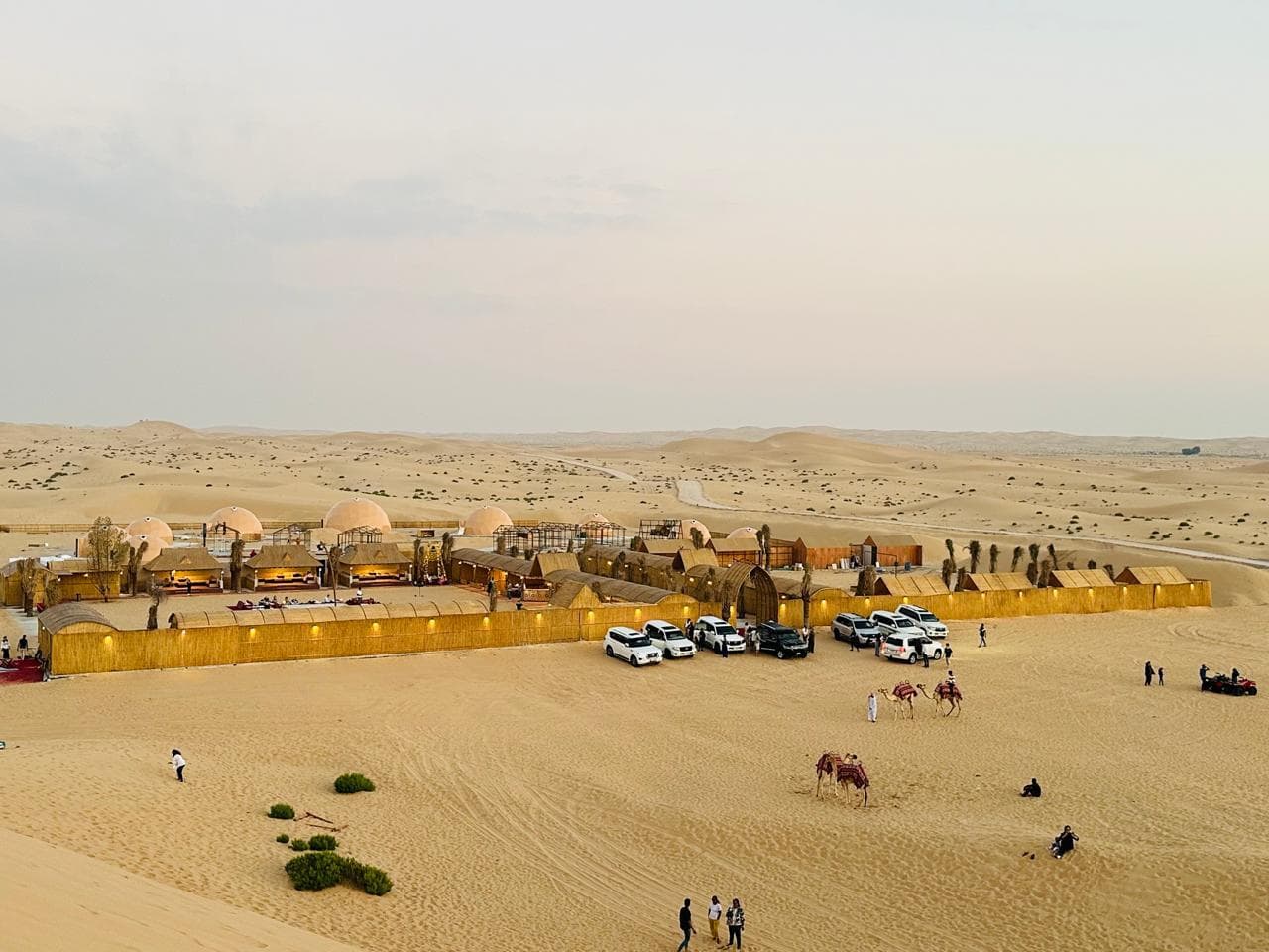 Private desert Safari - Camp Aerial View