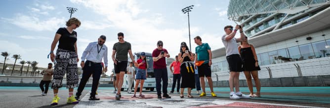 Yas Marina Experience with group of people