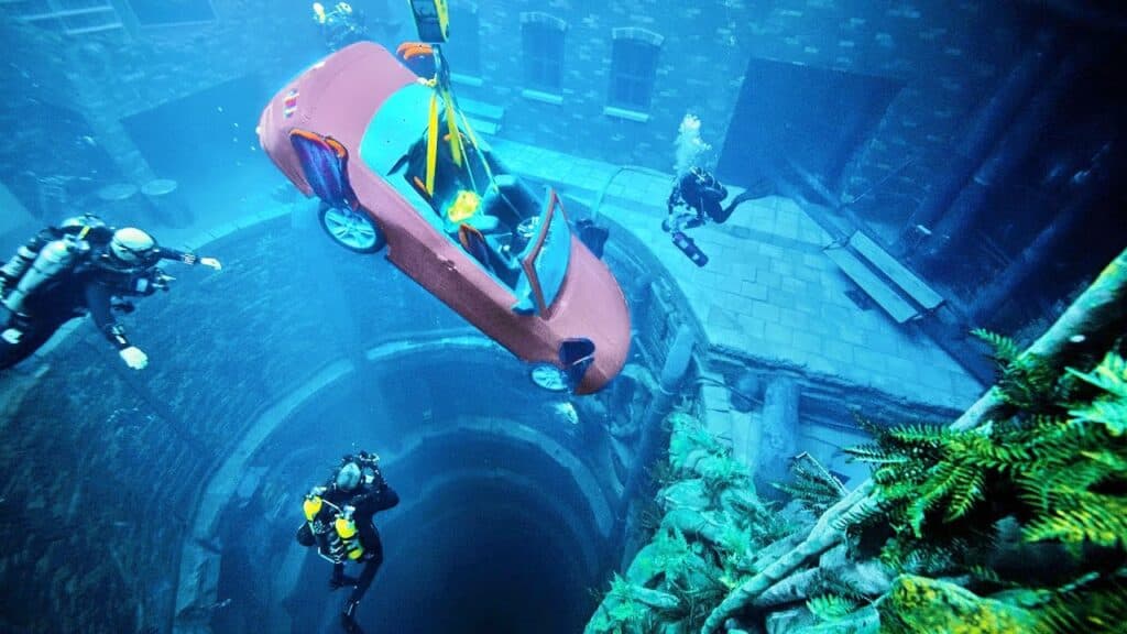 Deep Dive - Car Underwater