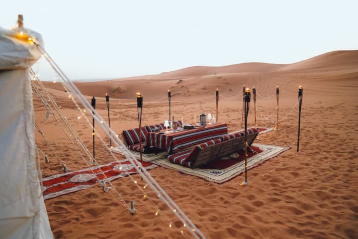 Private Dinner in Desert - Sunset Majlis