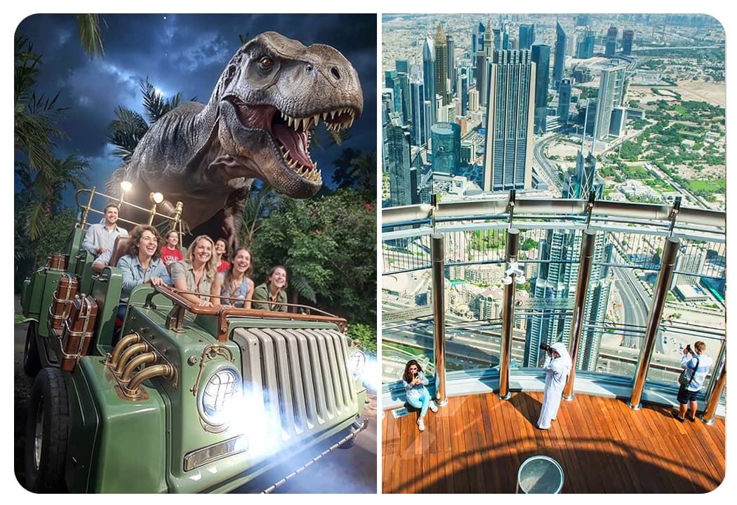 IMG Worlds of Adventure + At The Top Burj Khalifa (124 Floor) - Non-Prime Time - clicktoguide
