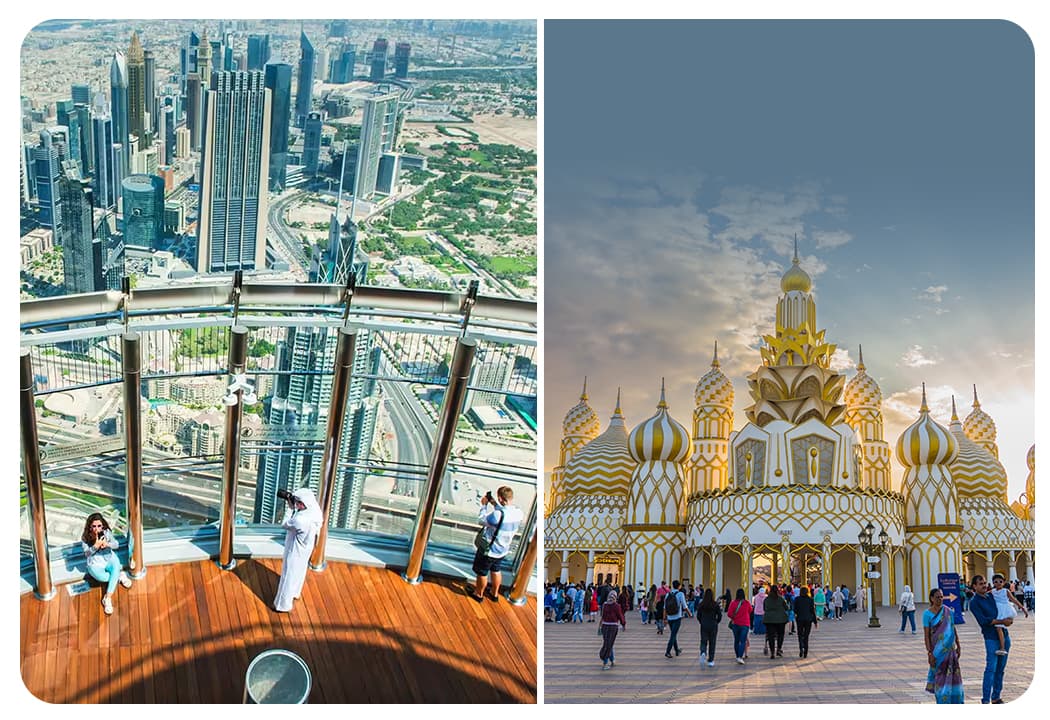 At The Top Burj Khalifa (124 Floor) Non-Prime Time + Free Global Village (Any Day) - clicktoguide