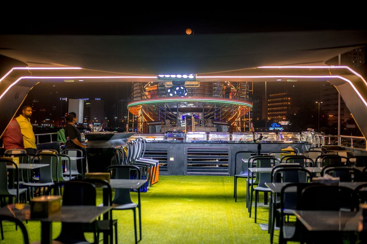 Premium Dinner Cruise in Dubai Creek Inside 