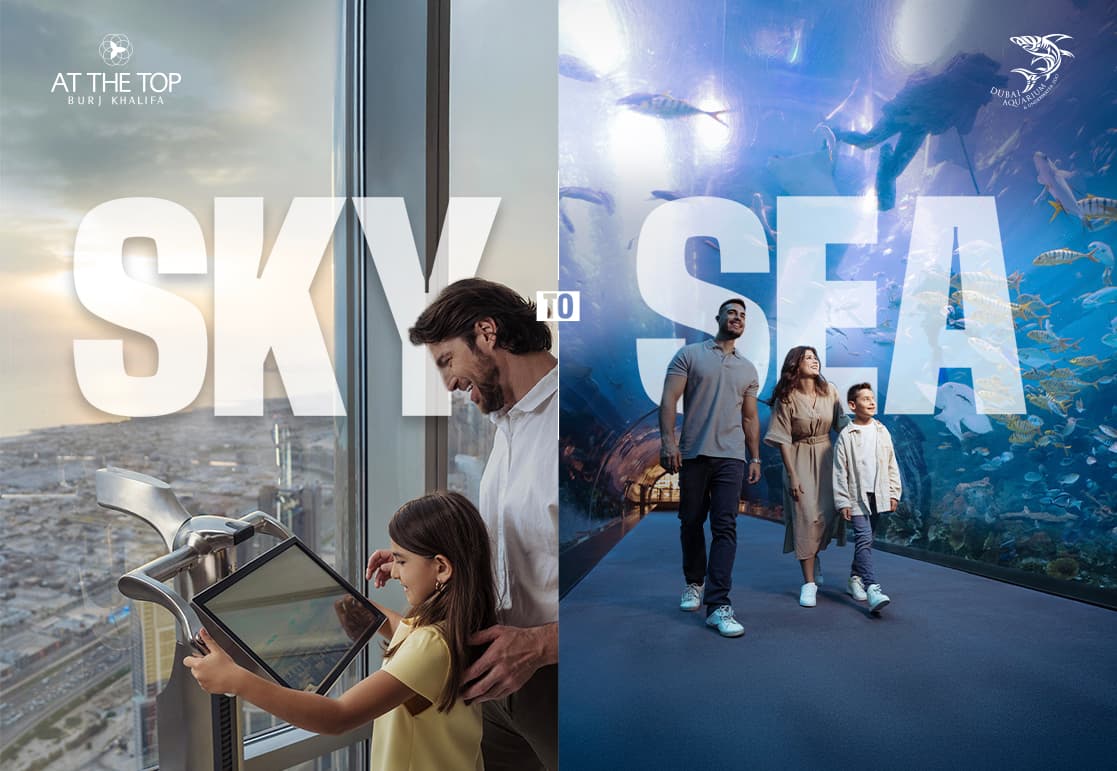 Burj Khalifa 124 + Dubai Aquarium - Non-Prime Time - clicktoguide
