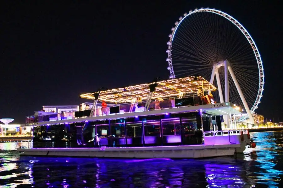 Ain Houseboat Tour- Wheel in marina