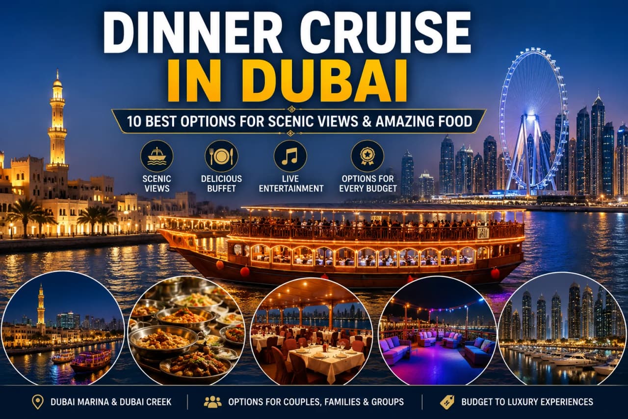 Dinner Cruise in Dubai: 10 Best Options for Scenic Views & Amazing Food