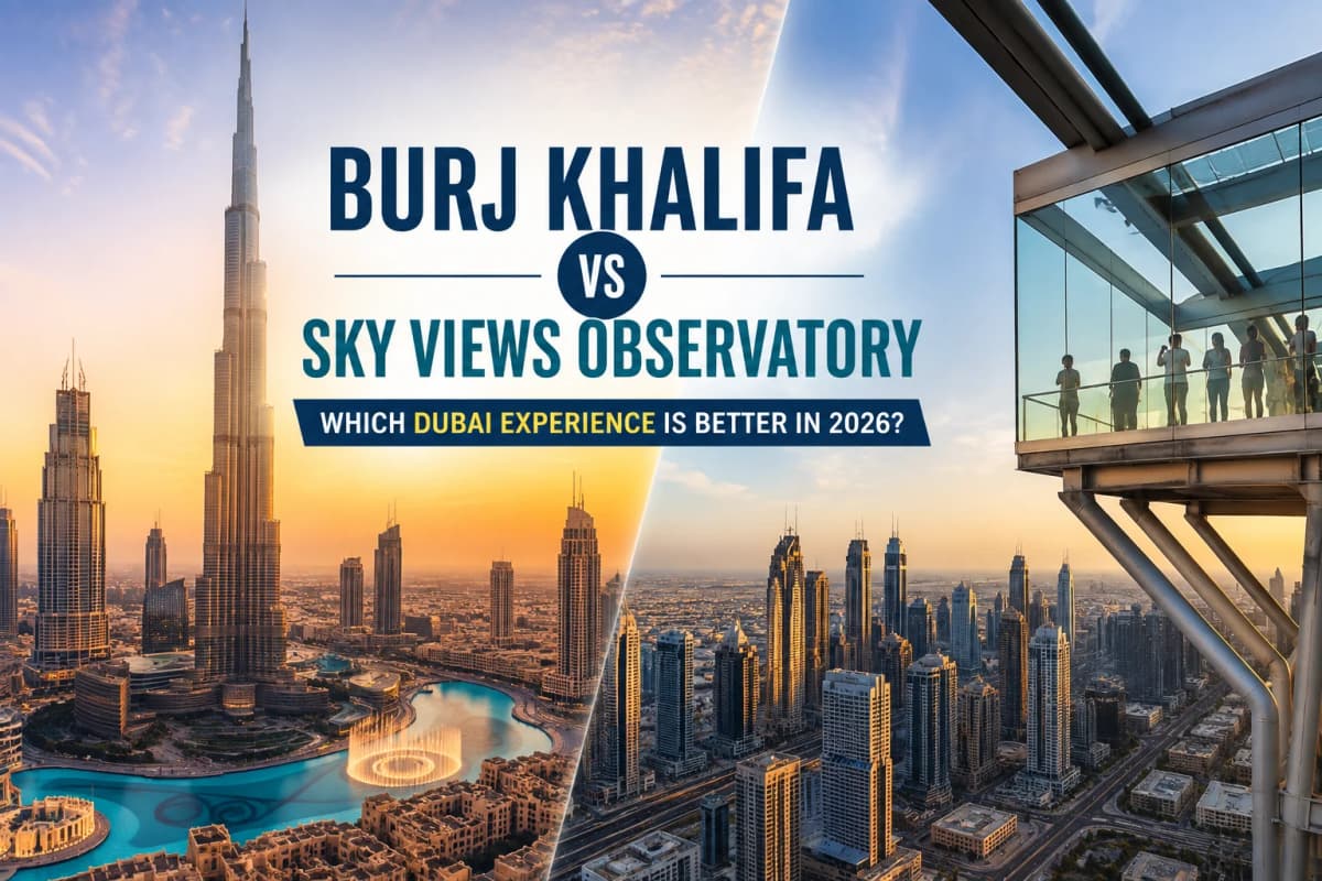 Бурдж-Халифа против смотровой площадки Sky Views: что из этого лучше в Дубае в 2026 году?