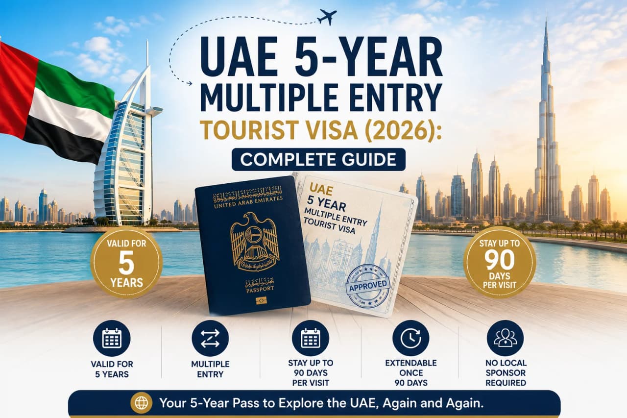 UAE 5-Year Multiple Entry Tourist Visa (2026): Complete Guide