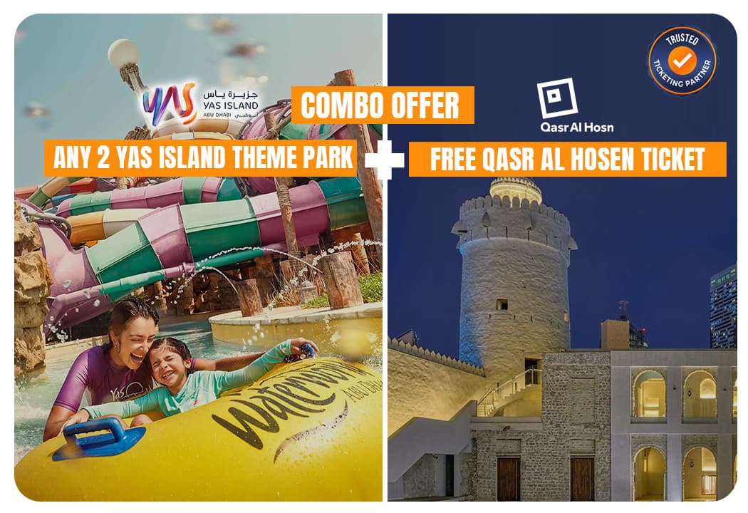 Any 2 Yas Island Theme Park + Free Qasr Al Hosn - clicktoguide