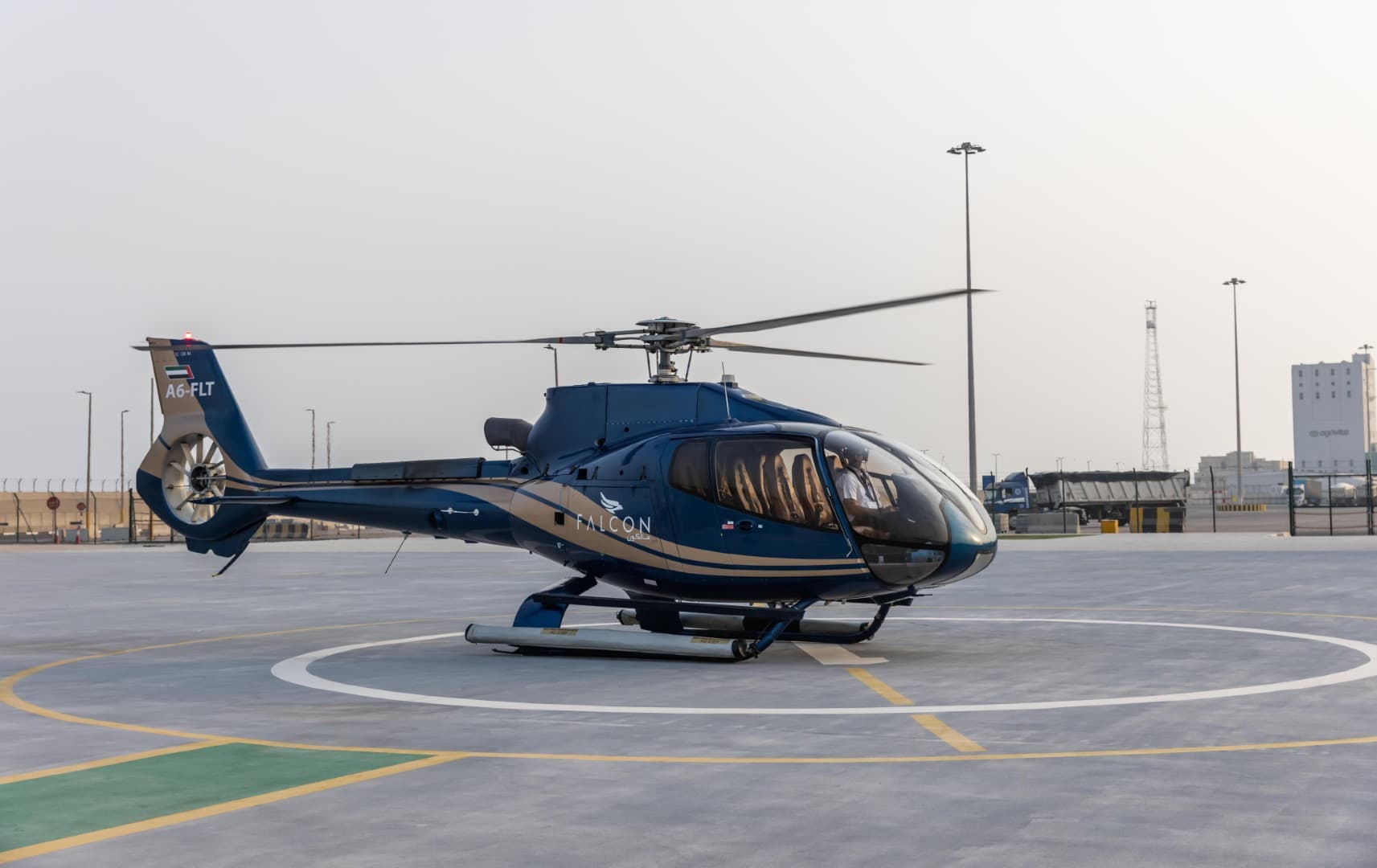 Private Helicopter Tour in Abu Dhabi - Helipad