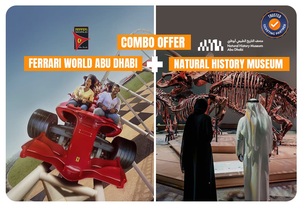 Ferrari World Abu Dhabi Tickets + Natural History Museum Abu dhabi - clicktoguide