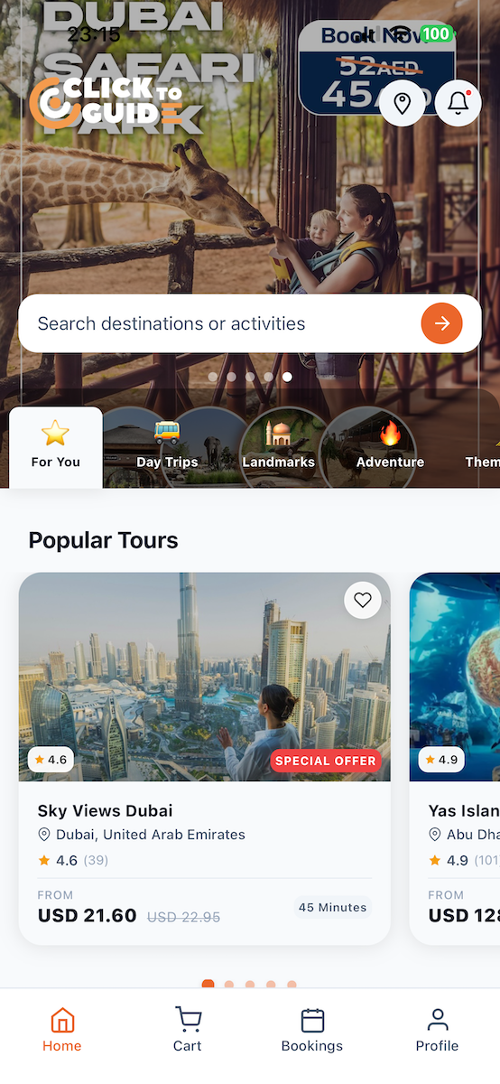 ClickToGuide B2C App Screenshot 2